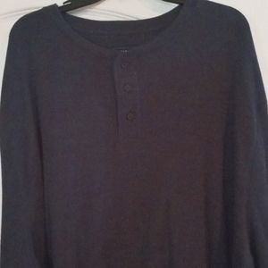 Men's Navy 3XLT Henley